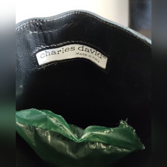 Brand New knee high black leather Charles David boots - Picture 5 of 14